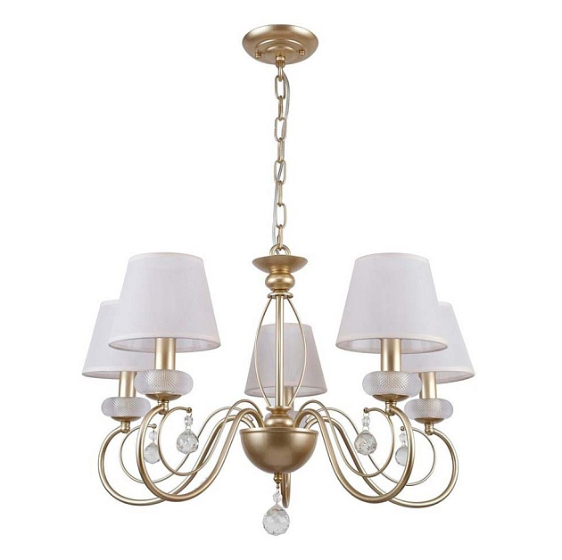 Подвесная люстра ЭкономСвет 15011/5GD WT Фото № 