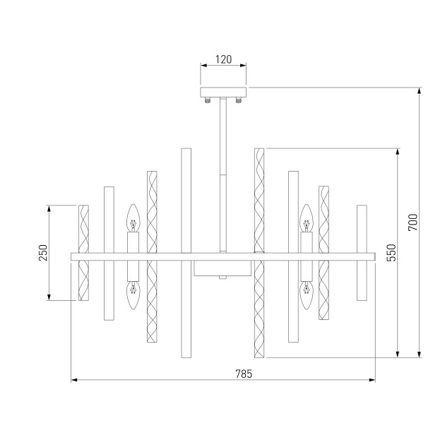 Подвесная люстра Bogates Hollis 368/12 Smart Фото № 2