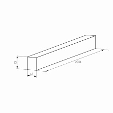 Шинопровод магнитный Arlight Mag-Track-4563-2000 028068(1) 1