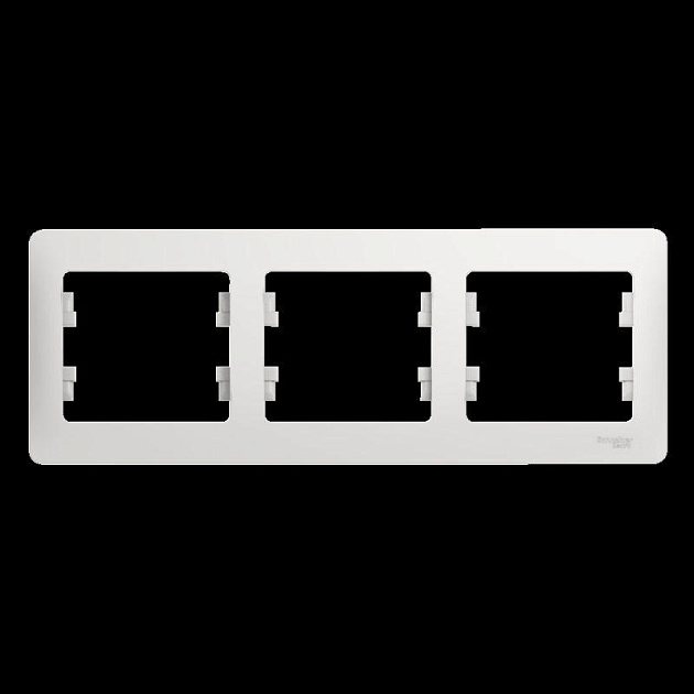 Рамка 3-постовая Schneider Electric Glossa белая GSL000103 изображение Рамка 3-постовая Schneider Electric Glossa белая GSL000103 Фото №