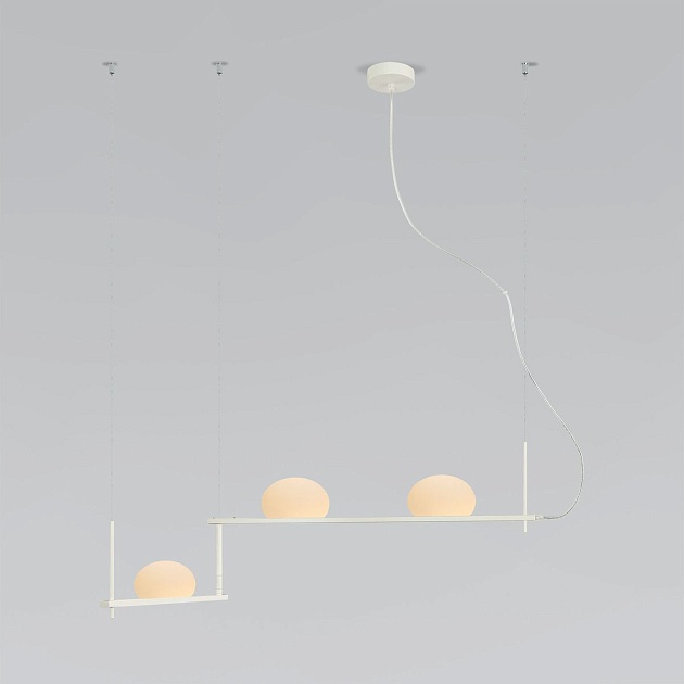 Подвесной светильник Eurosvet Stair 70145/3 белый изображение Подвесной светильник Eurosvet Stair 70145/3 белый Фото №