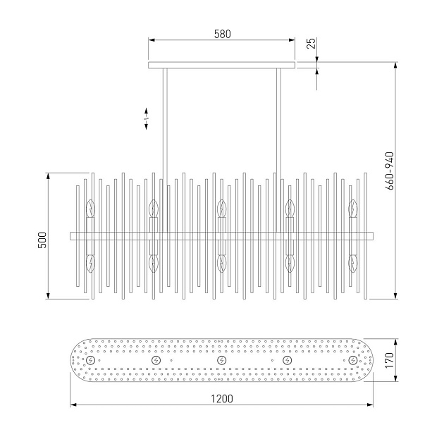 Подвесная люстра Bogates Allure 486/10 Фото № 2