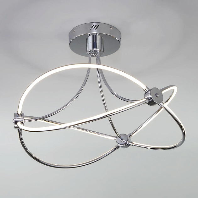 Потолочный светодиодный светильник Eurosvet Petto 90246/6 хром изображение Потолочный светодиодный светильник Eurosvet Petto 90246/6 хром Фото №