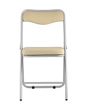 Складной стул Stool Group Джонни экокожа кремовый каркас металлик fb-jonny-eco-12 2