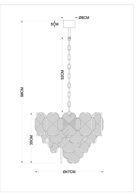 Подвесная люстра Arte Lamp Mallika A4077LM-6GO изображение 2 Подвесная люстра Arte Lamp Mallika A4077LM-6GO Фото № 2