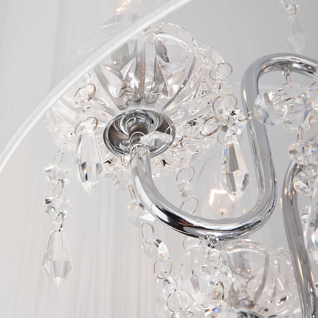 Подвесная люстра Eurosvet 2045/5 хром/белый Фото № 3