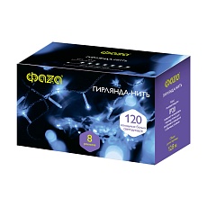 Светодиодная гирлянда ФАZA нить 230V холодный белый AC-G01-120W 1