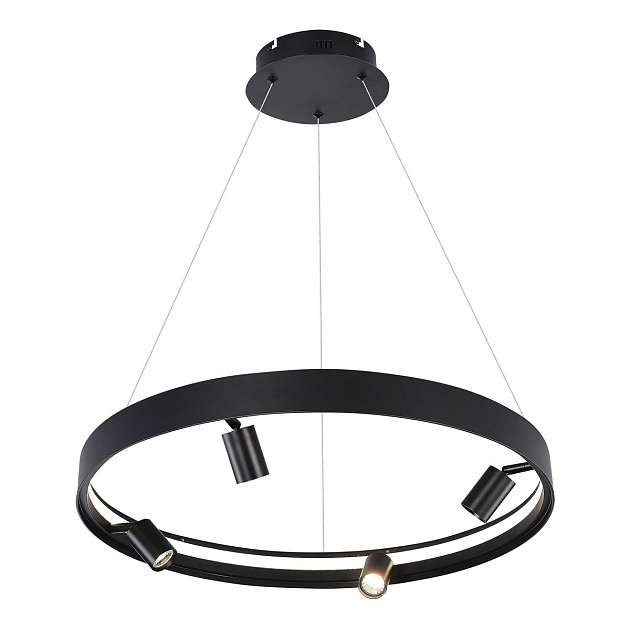 Подвесная светодиодная люстра iLedex Vision 2060-D600 BK изображение Подвесная светодиодная люстра iLedex Vision 2060-D600 BK Фото №