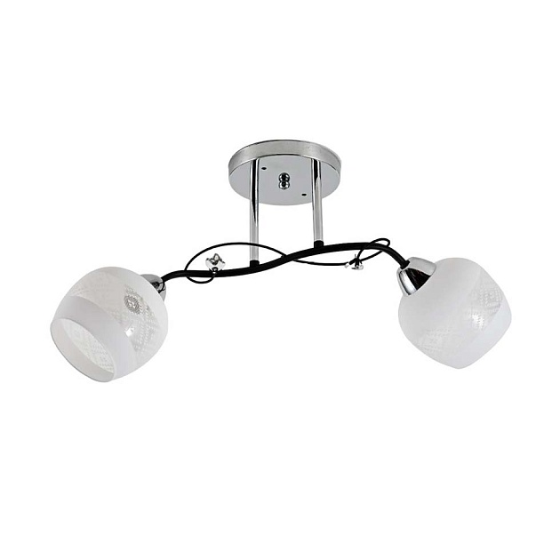 Потолочный светильник ЭкономСвет 12270/2CR+BK WT+CL изображение Потолочный светильник ЭкономСвет 12270/2CR+BK WT+CL Фото №