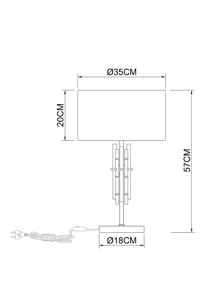 Настольная лампа Arte Lamp Taygeta A4097LT-1CC изображение 2 Настольная лампа Arte Lamp Taygeta A4097LT-1CC Фото № 2