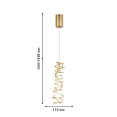 Подвесной светодиодный светильник Favourite Fontes 4554-2P 1