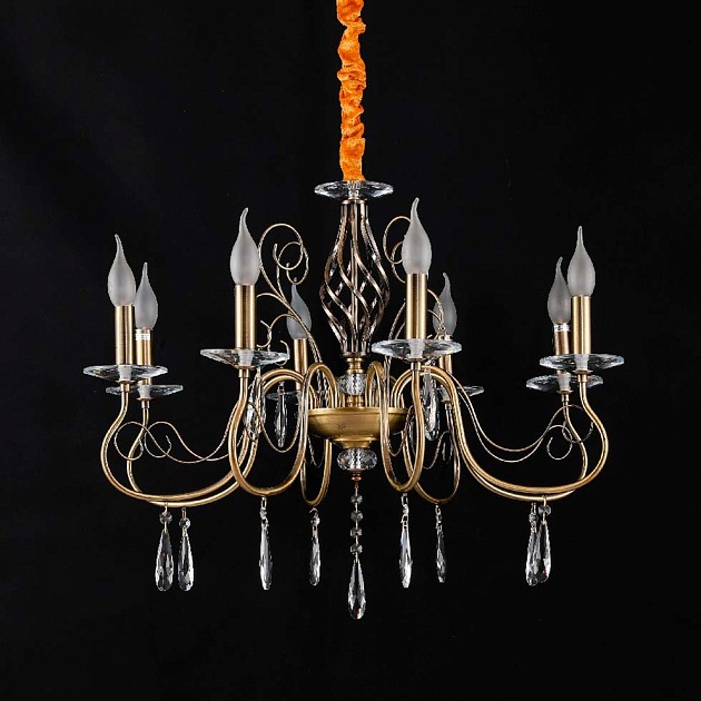 Подвесная люстра ЭкономСвет 15007/8AB+CL изображение Подвесная люстра ЭкономСвет 15007/8AB+CL Фото №