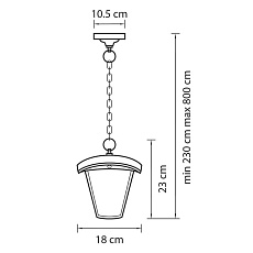 Уличный светодиодный светильник Lightstar Lampione 375070 1