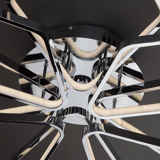 Потолочная светодиодная люстра Eurosvet Kalifea 90081/8 хром изображение 6 Потолочная светодиодная люстра Eurosvet Kalifea 90081/8 хром Фото № 6