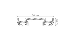 Профиль Arlight PHS-A-Base-H7.4-2000 Anod 019863 1