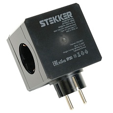 Разветвитель сетевой Stekker 3гн с/з 2хUSB A+Type C ADP16-33-21 49658 4