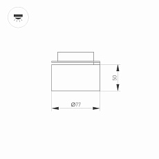 Светодиодный модуль Arlight Plurio-Lamp-R77-9W Warm3000 031828 1