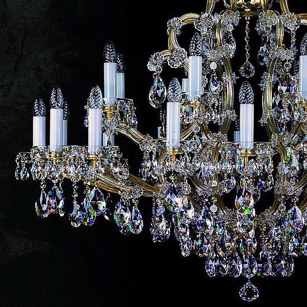 Подвесная люстра Artglass Maria Terezia 7 Vachtle CE изображение 3 Подвесная люстра Artglass Maria Terezia 7 Vachtle CE Фото № 3