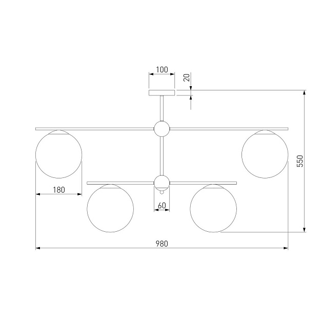 Подвесная люстра Eurosvet Marbella 60147/6 латунь изображение 2 Подвесная люстра Eurosvet Marbella 60147/6 латунь Фото № 2