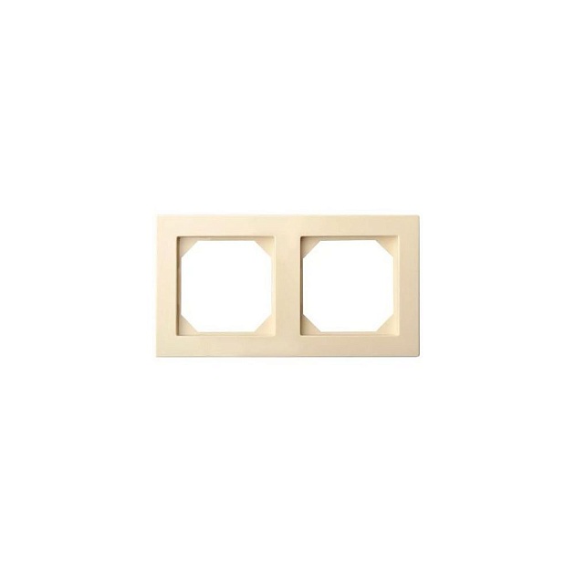 Рамка 2-постовая Liregus Epsilon бежевый 28-089 Фото № 
