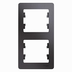 Рамка 2-постовая Systeme Electric Glossa графит GSL001306