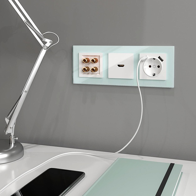 Розетка HDMI Werkel белый W1186001 4690389155543 изображение 5 Розетка HDMI Werkel белый W1186001 4690389155543 Фото № 5