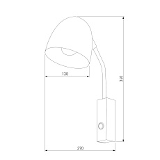 Бра TK Lighting 4167 Soho Black 2