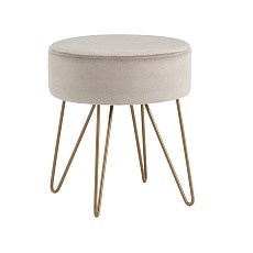 Пуф Stool Group Спейси велюр светло-серый vd-spacy-b25