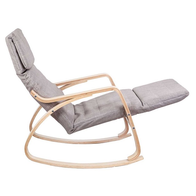 Кресло-качалка AksHome Smart серый ткань 66506 Фото № 9