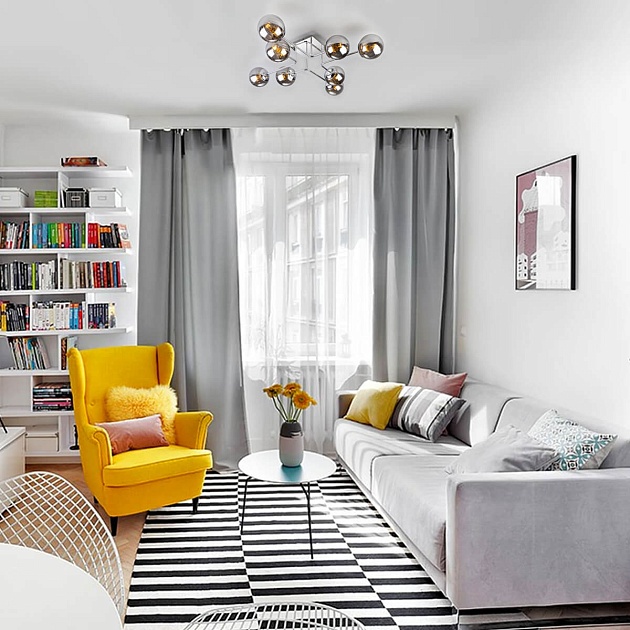 Потолочный светильник Eurosvet 30140/8 хром Фото № 5