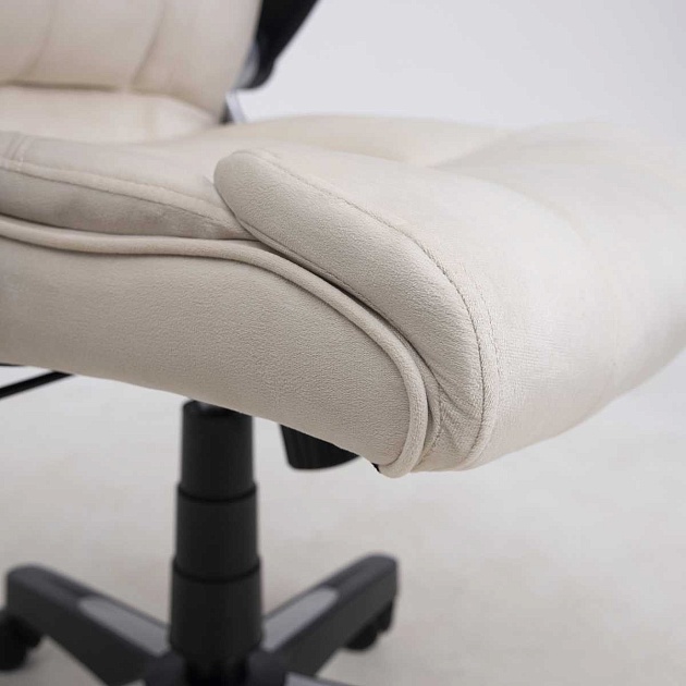 Кресло руководителя AksHome Galio бежевый, велюр 86373 Фото № 4