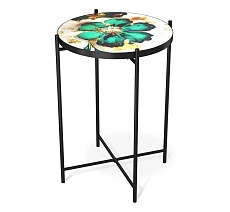 Журнальный стол Sheffilton SHT-CT8-3 малахитово зеленый/черный муар 5093730107 2