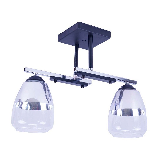 Потолочный светильник ЭкономСвет 20103/2BK+CR CR+CL Фото № 