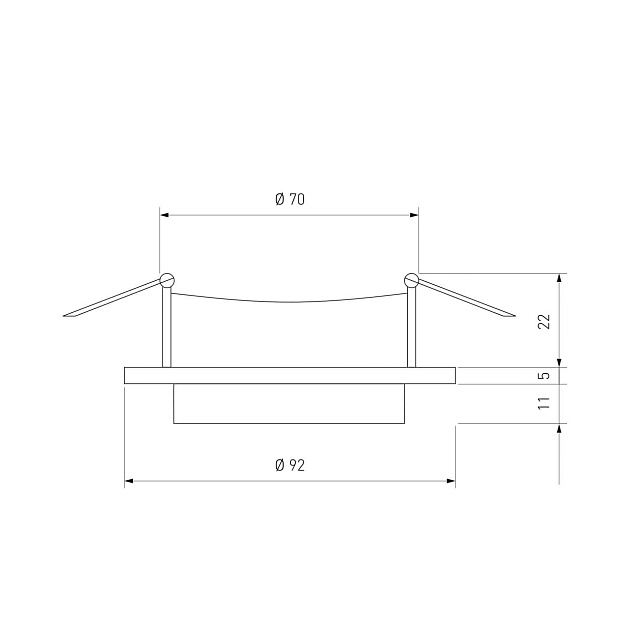 Встраиваемый светильник Elektrostandard 116 MR16 белый/черный a053345 Фото № 3