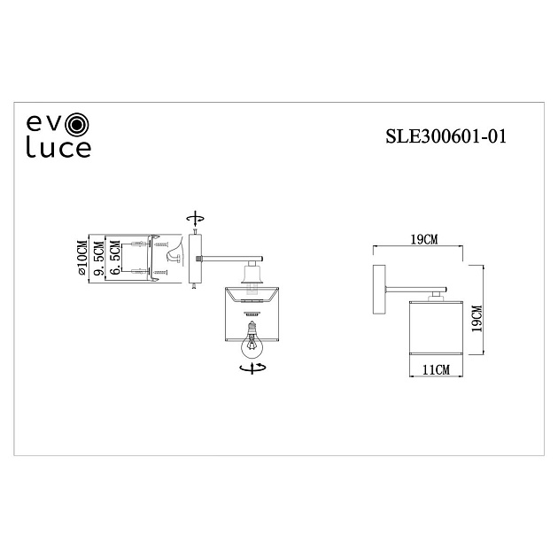 Бра Evoluce Essenza SLE300601-01 Фото № 2