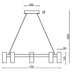 Подвесной светильник Vele Luce Neo VL10012P08 3