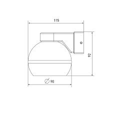 Бра Elektrostandard Cosmo MRL 1026 черный a061045 1