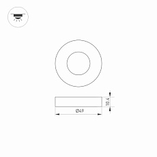 Накладка Arlight ART-Deck-Cap-Roll-R50 024930 1