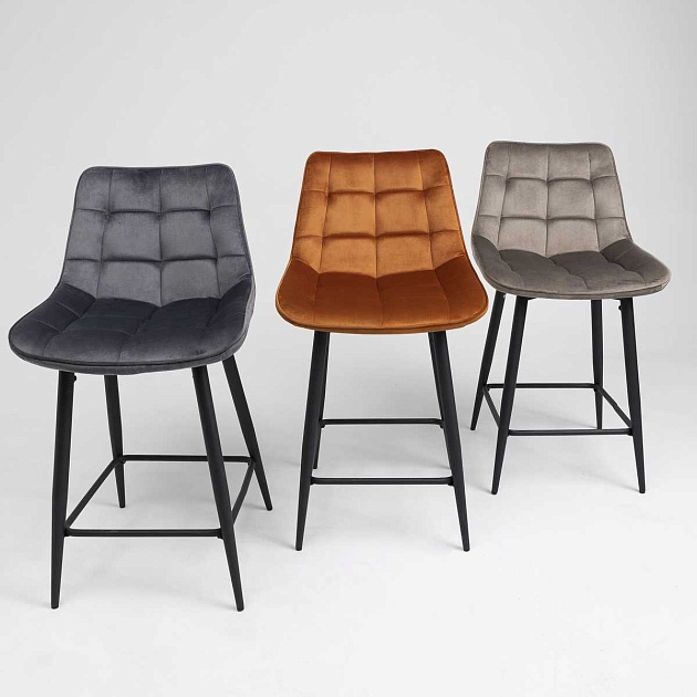 Полубарный стул AksHome Linx бежевый, велюр 86207 изображение 3 Полубарный стул AksHome Linx бежевый, велюр 86207 Фото № 3