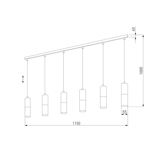 Подвесной светильник TK Lighting 4358 Elit White Фото № 2