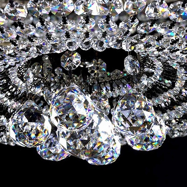 Потолочная люстра Artglass Gerta Dia 800 Nickel CE изображение 3 Потолочная люстра Artglass Gerta Dia 800 Nickel CE Фото № 3