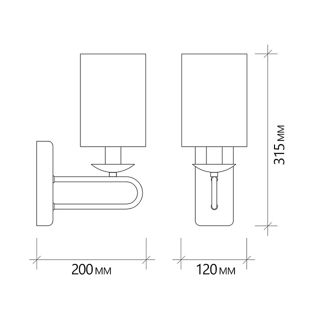 Бра Escada Eclipse 10166/1A Brass Фото № 2
