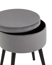 Пуф Stool Group Клайс велюр серый vd-clays-b27 2