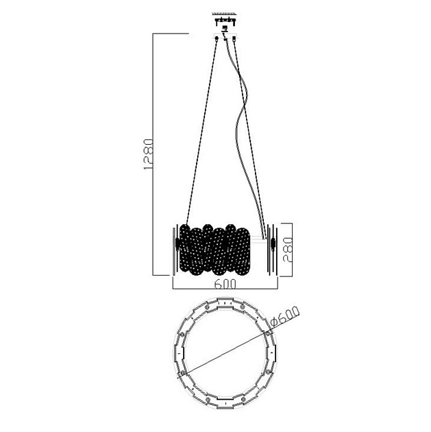 Подвесная люстра Freya Deserto FR5141PL-08BS Фото № 2