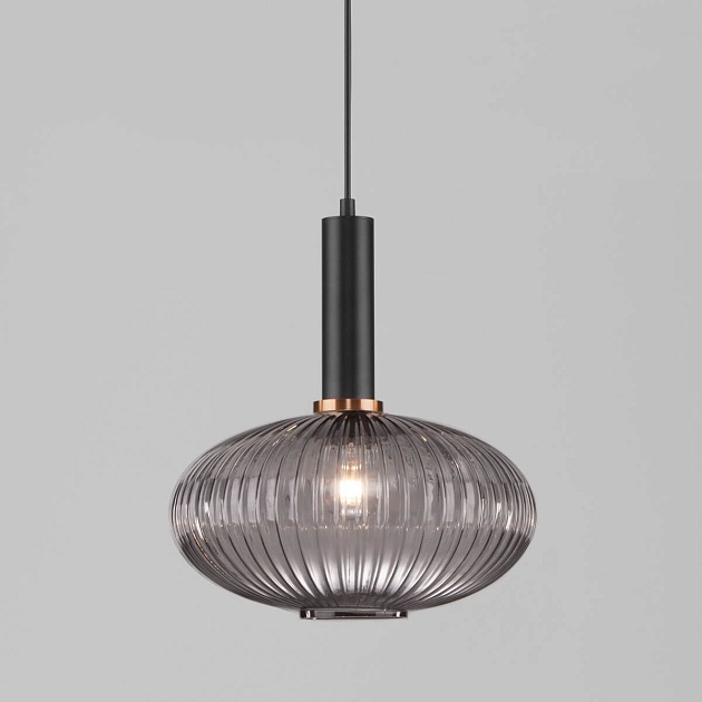 Подвесной светильник Eurosvet 50183/1 дымчатый изображение Подвесной светильник Eurosvet 50183/1 дымчатый Фото №