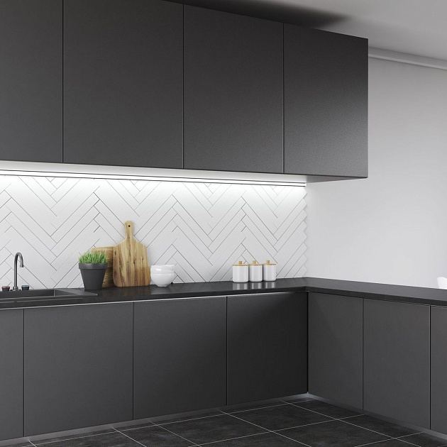 Профиль угловой с рассеивателем Apeyron 08-07-ЧБ Фото № 14