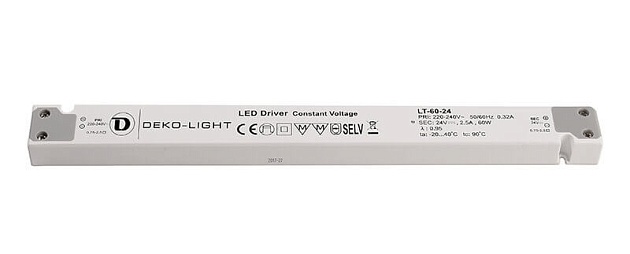 Блок питания Deko-Light LT-60-24 24V 60W IP20 2,5A 862094 Фото № 