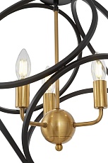 Подвесная люстра Lumina Deco Casai LDP 1243-3 BK+MD 1
