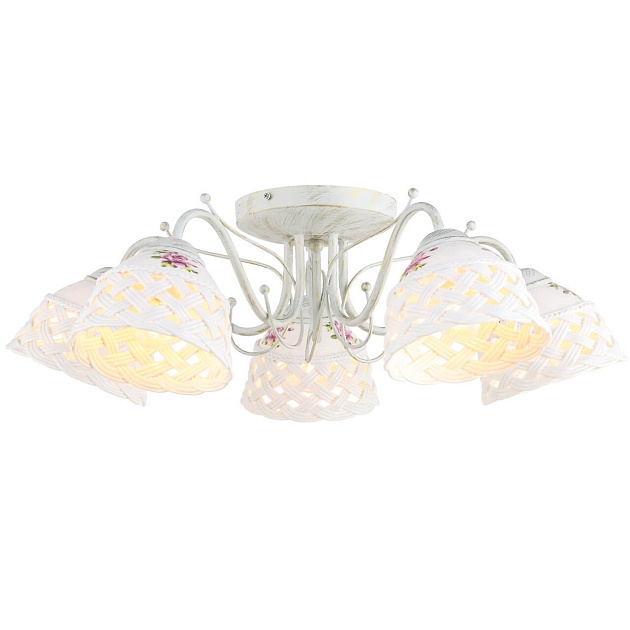 Потолочная люстра Arte Lamp Wicker A6616PL-5WG Фото № 