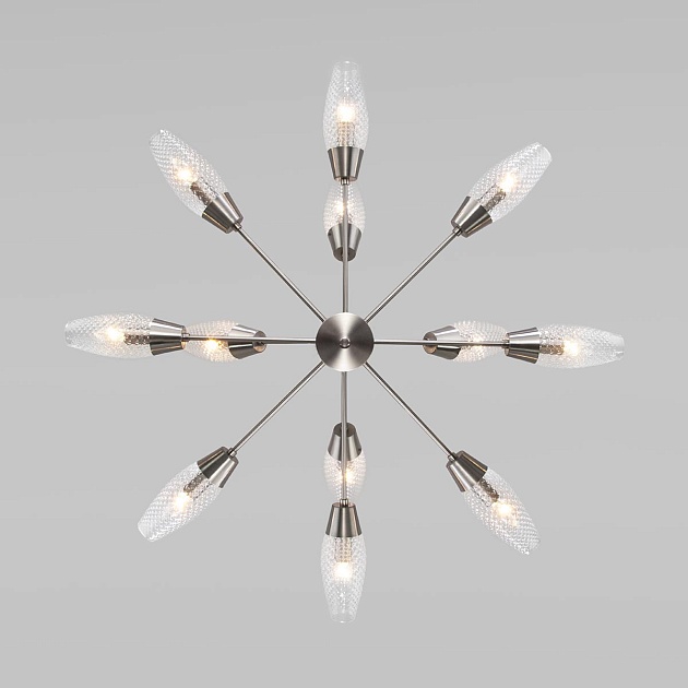 Подвесная люстра Eurosvet Thalia 60140/12 сатин-никель Фото № 4